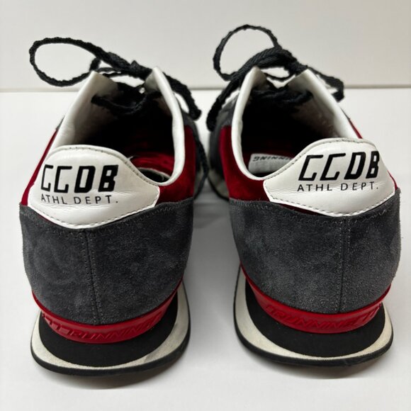 Golden Goose Shoes - Golden Goose women's Gray, Red & White Low-Top Speakers